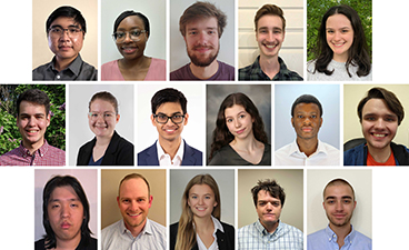 Collage of photos of MnTAP interns