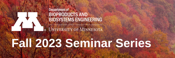 A header with the BBE department logo and text that says "Fall 2023 Seminar Series"